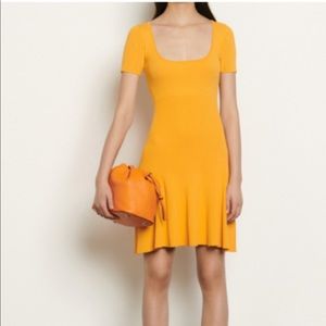 Sandro Paris ribbed knit dress